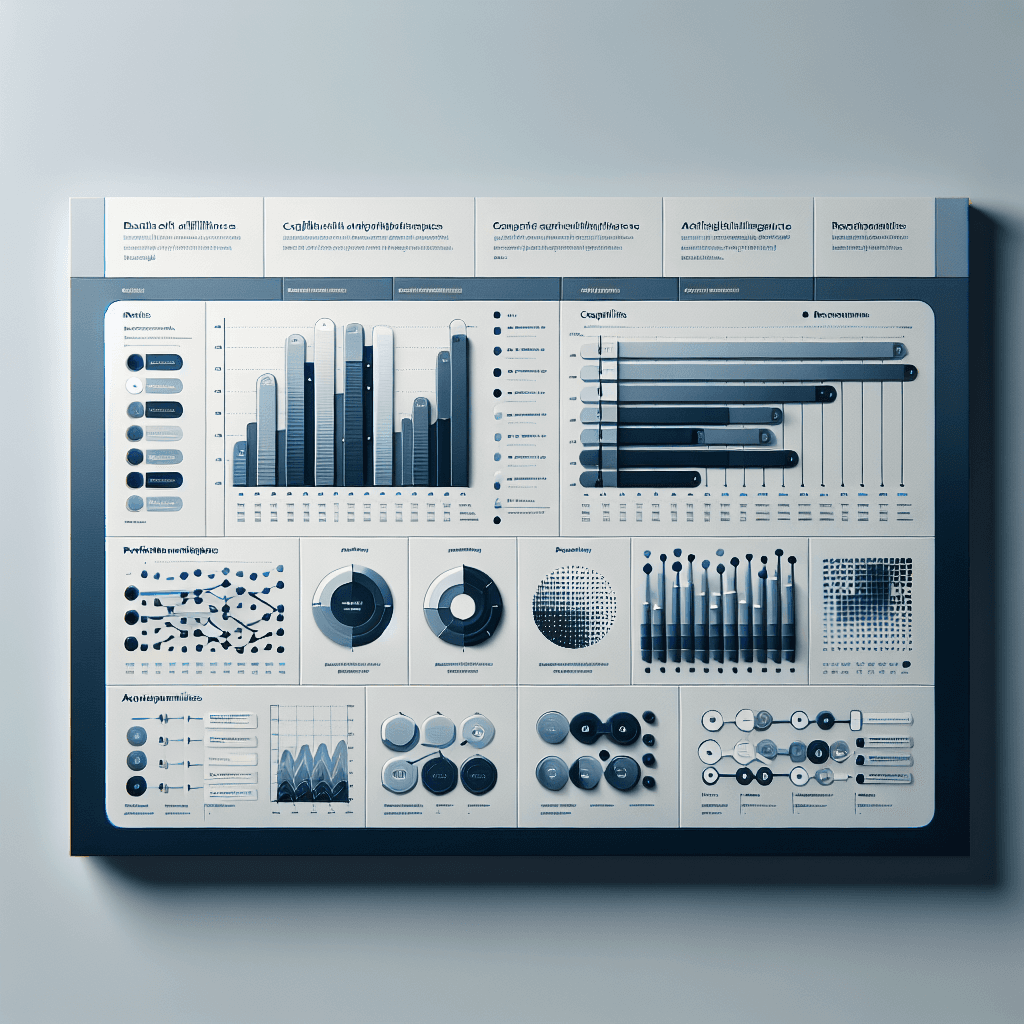 Графика сравняваща възможностите на AI модели в професионален стил.